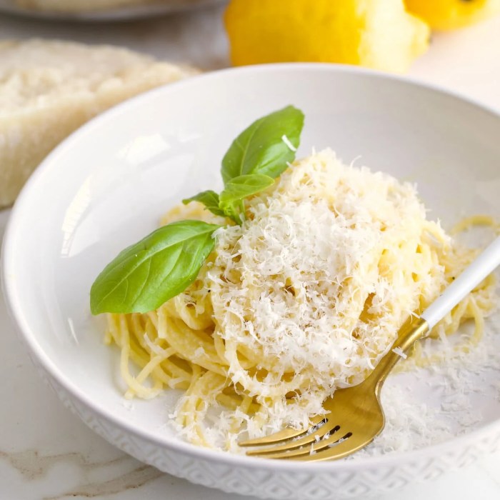 Butter lemon pasta sauce recipe