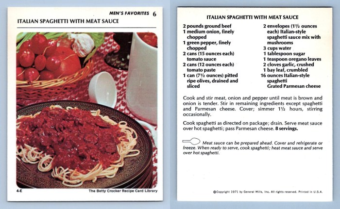 Betty crocker spaghetti sauce recipe