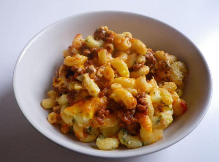 Beef and macaroni recipe tomato sauce